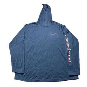 Vineyard Vines Performance Hoodie Mens XXL Navy Blue Lightweight Golf USA